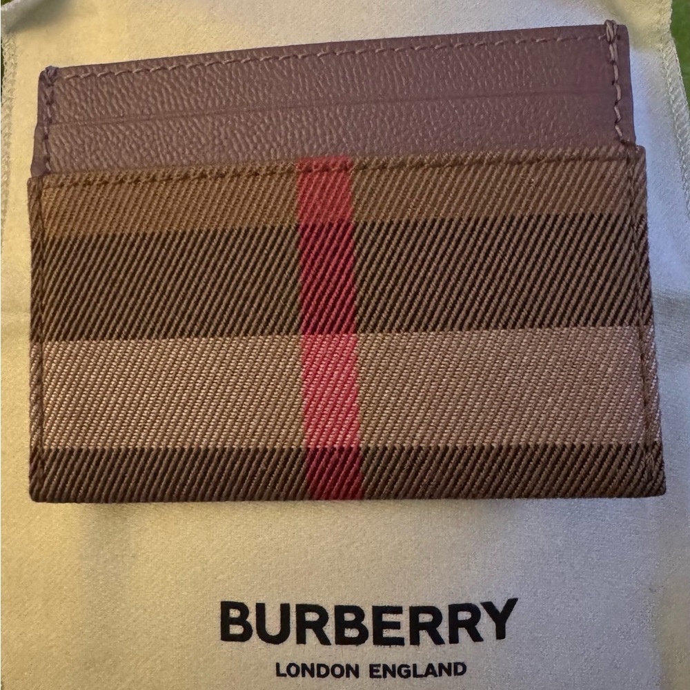 Burberry Plaid Card Holder